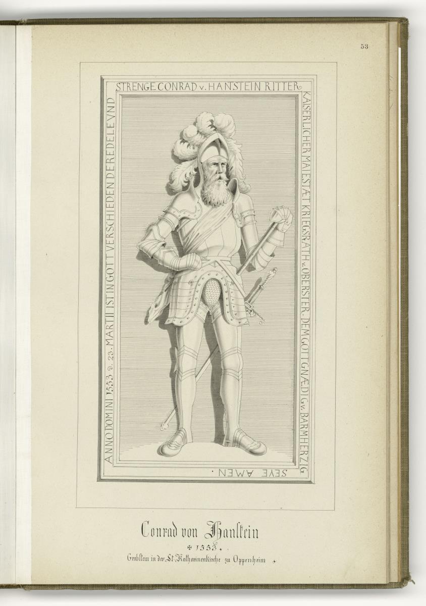 Conrad von Hattstein, gest. 1553, Katharinenkirche Oppenheim