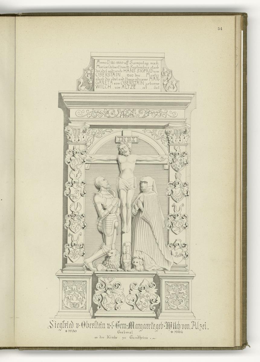 Siegfried von Oberstein, gest. 1562, und Gemahlin Margarethe, gest. 1562, Kirche Gundheim in Rheinhessen