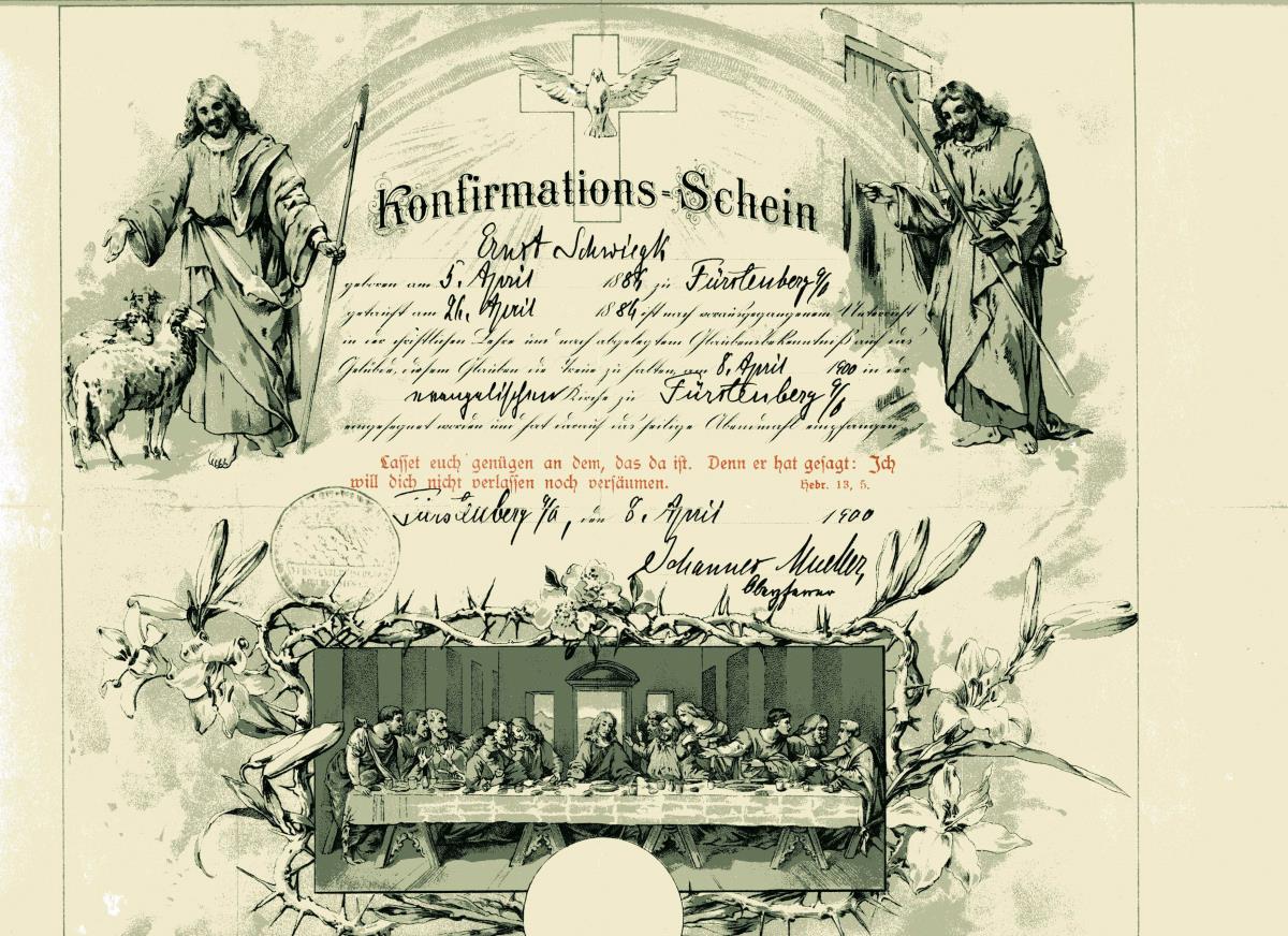 Konfirmations-Schein