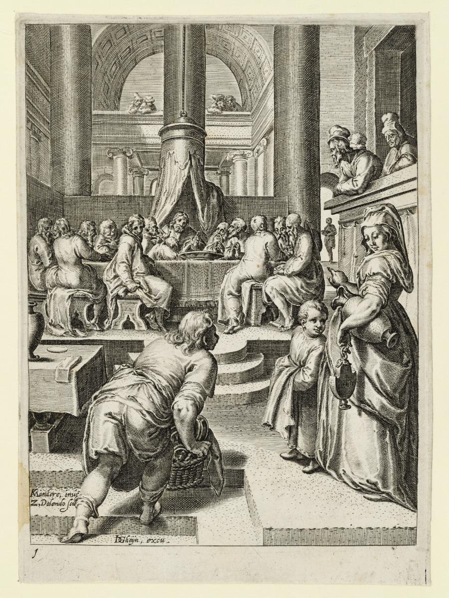 Das Abendmahl, Blatt 2 aus der Folge "Die Passion Christi"