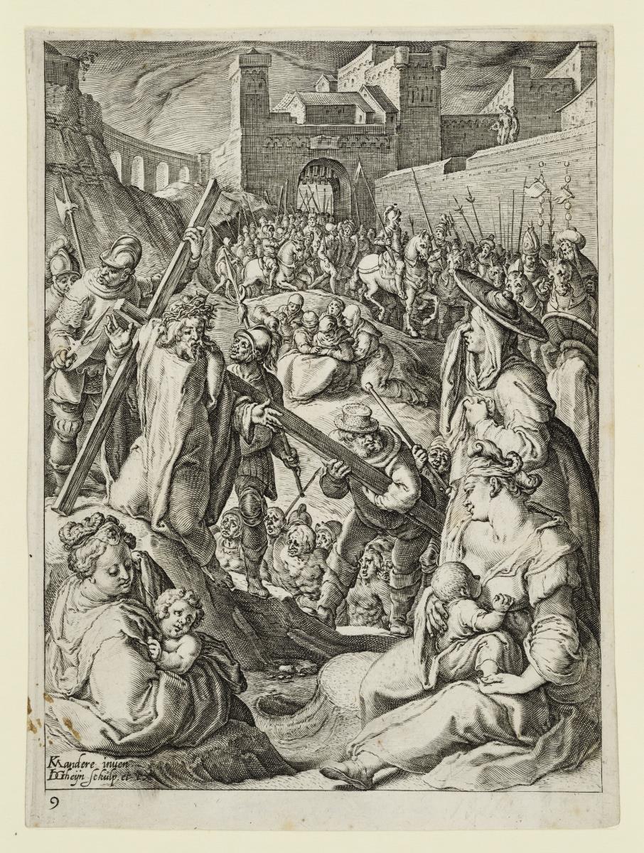 Die Kreuztragung, Blatt 10 aus der Folge "Die Passion Christi"
