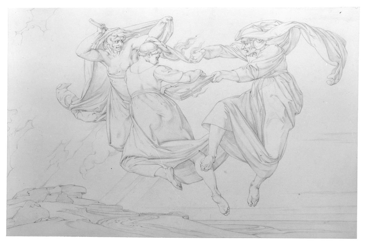 Aus dem Leben einer Hexe. Blatt 3: Im Dienste der Hexe