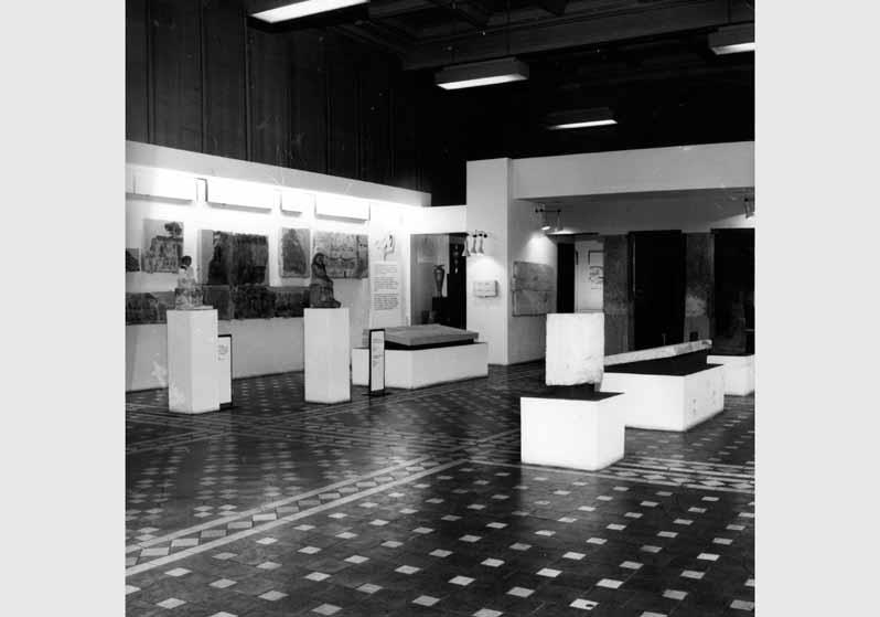 Aufstellung des Ägyptischen Museums und der Papyrussammlung im Bode-Museum, Saal des Alten Reiches, Raum 2