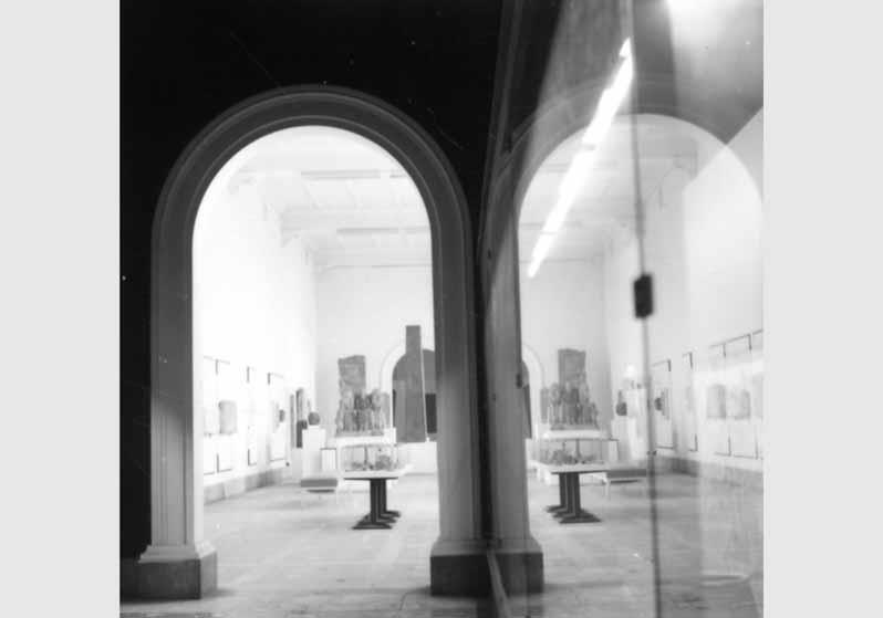 Aufstellung des Ägyptischen Museums und der Papyrussammlung im Bode-Museum, Blick in den Saal des späten Neuen Reiches, Raum 7