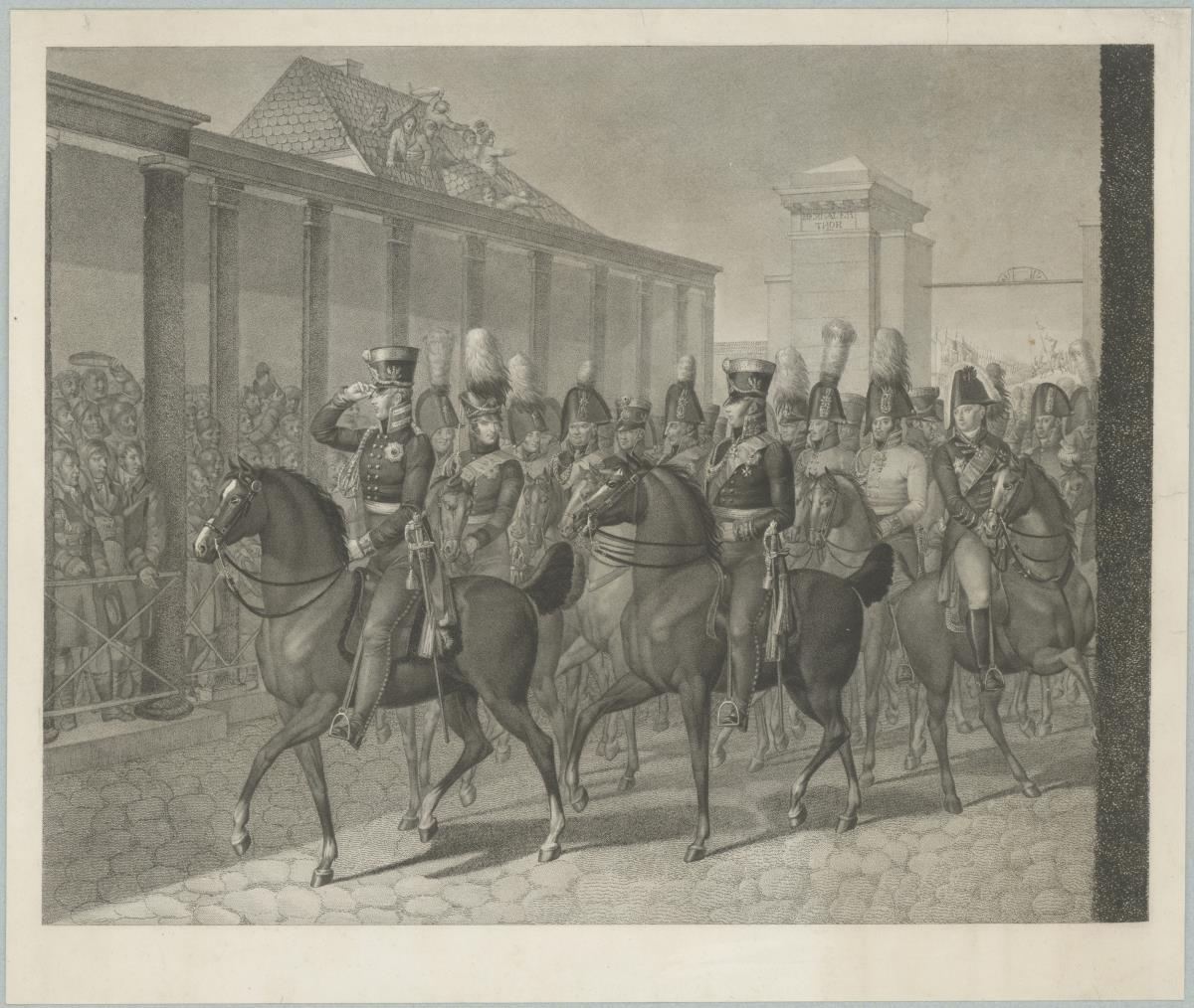 Feierlicher Einzug Seiner Majestät des Königs von Preussen Friedrich Wilhelm III. in die Residenz Berlin 23. Dez. 1809