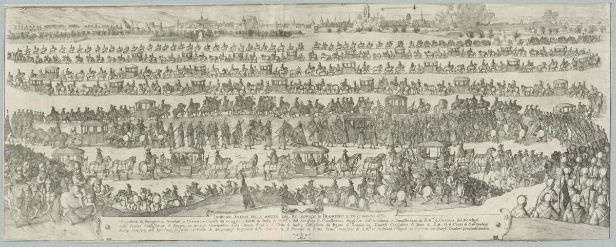 Ingresso Solenne dalla Maiesta de Re Leopoldo Francfort il 19 marzo 1658
