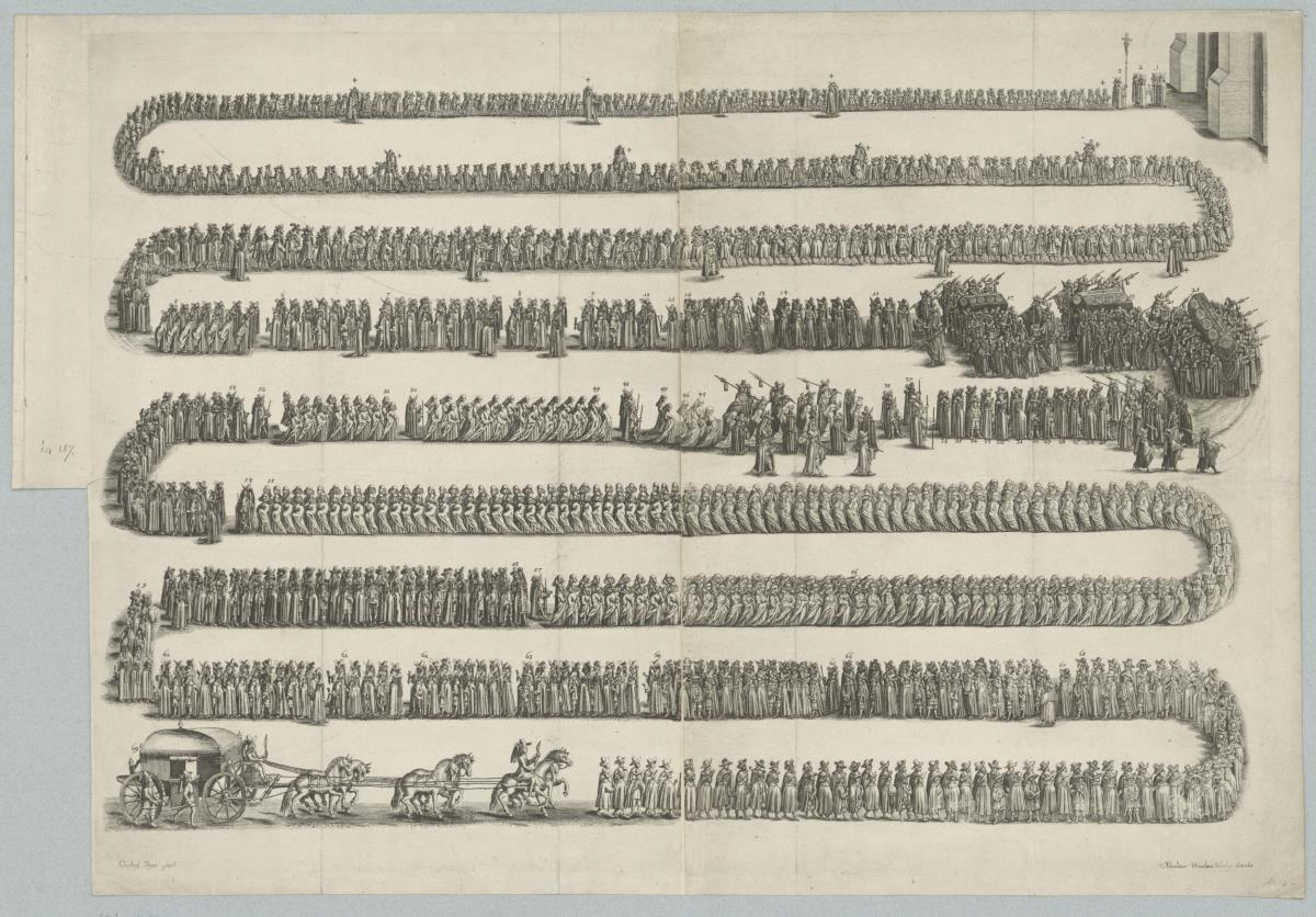 Leichenzug der Prinzessinnen Katharina, Elisabeth und Dorothea von Sachsen-Weißenfels