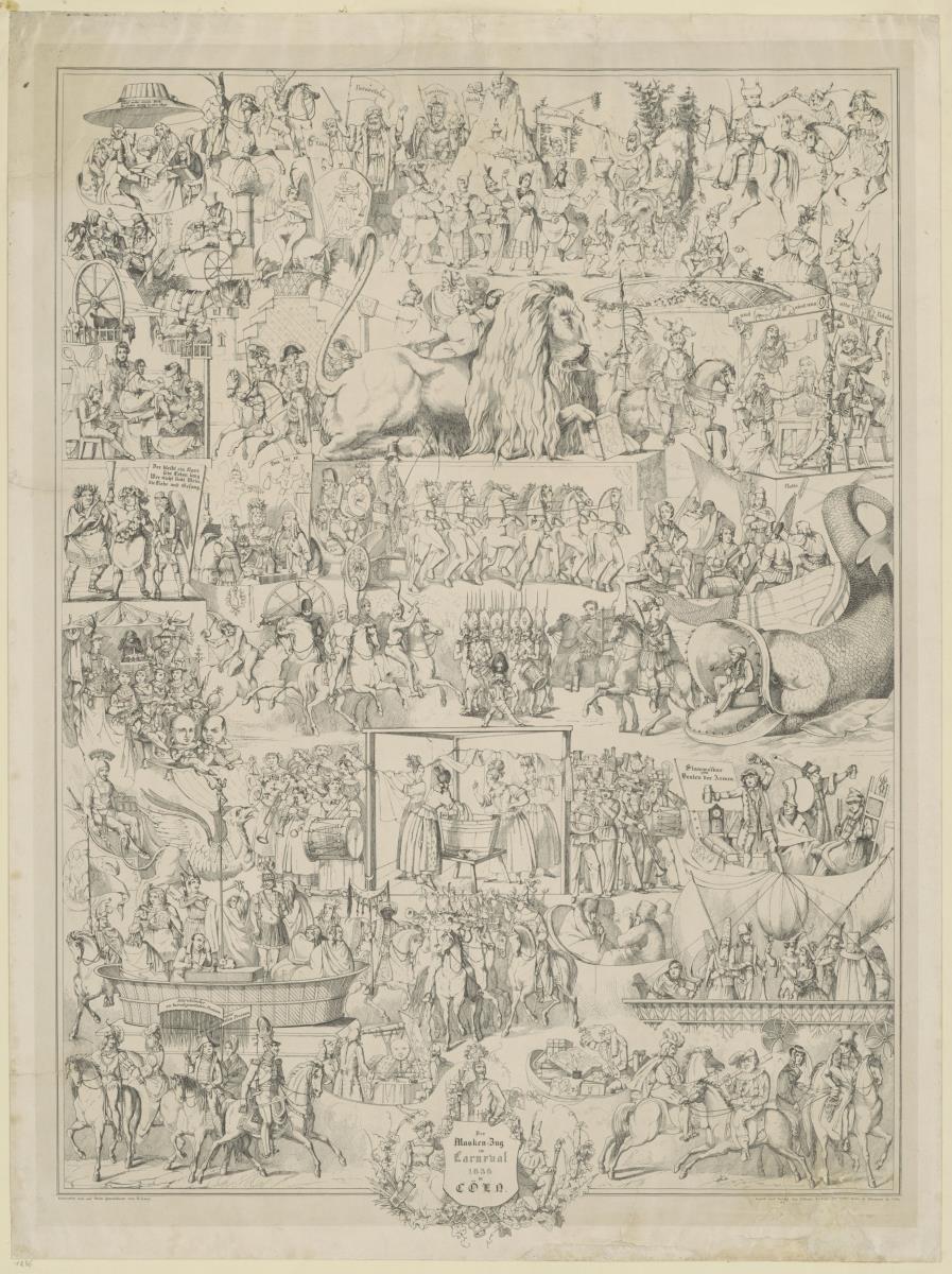 Der Maskenzug im Carneval 1836 in Köln