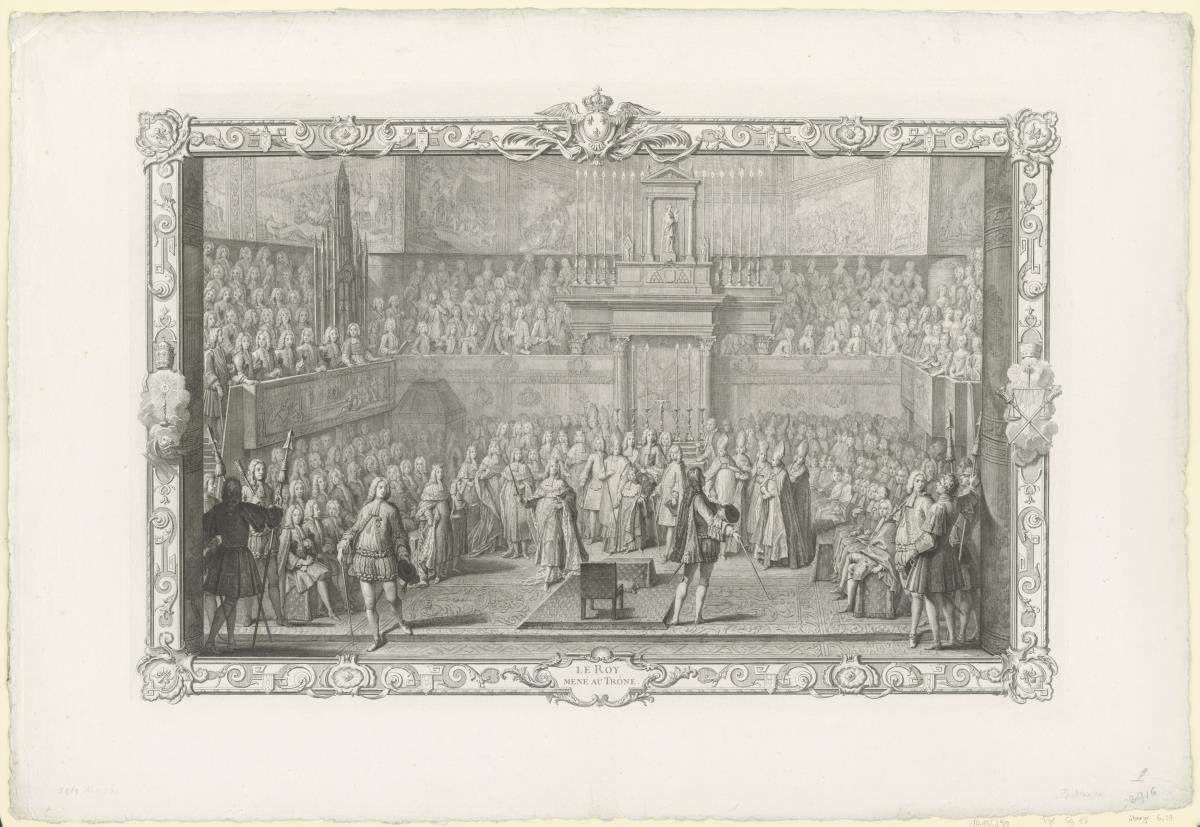 Le Sacre de Louis XV: Le Roy mené au Trône