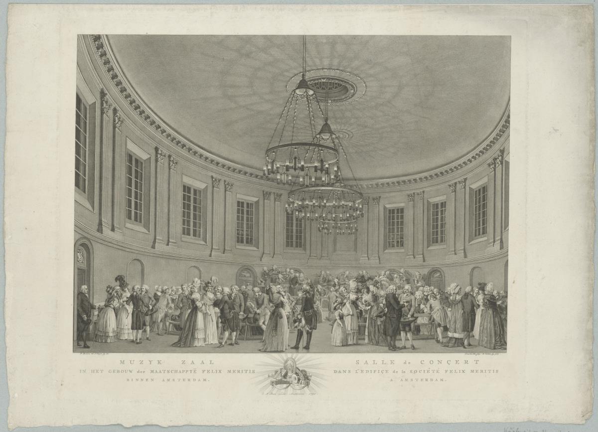 Salle de concert dans l’édifice de la Société Felix Meritis à Amsterdam
