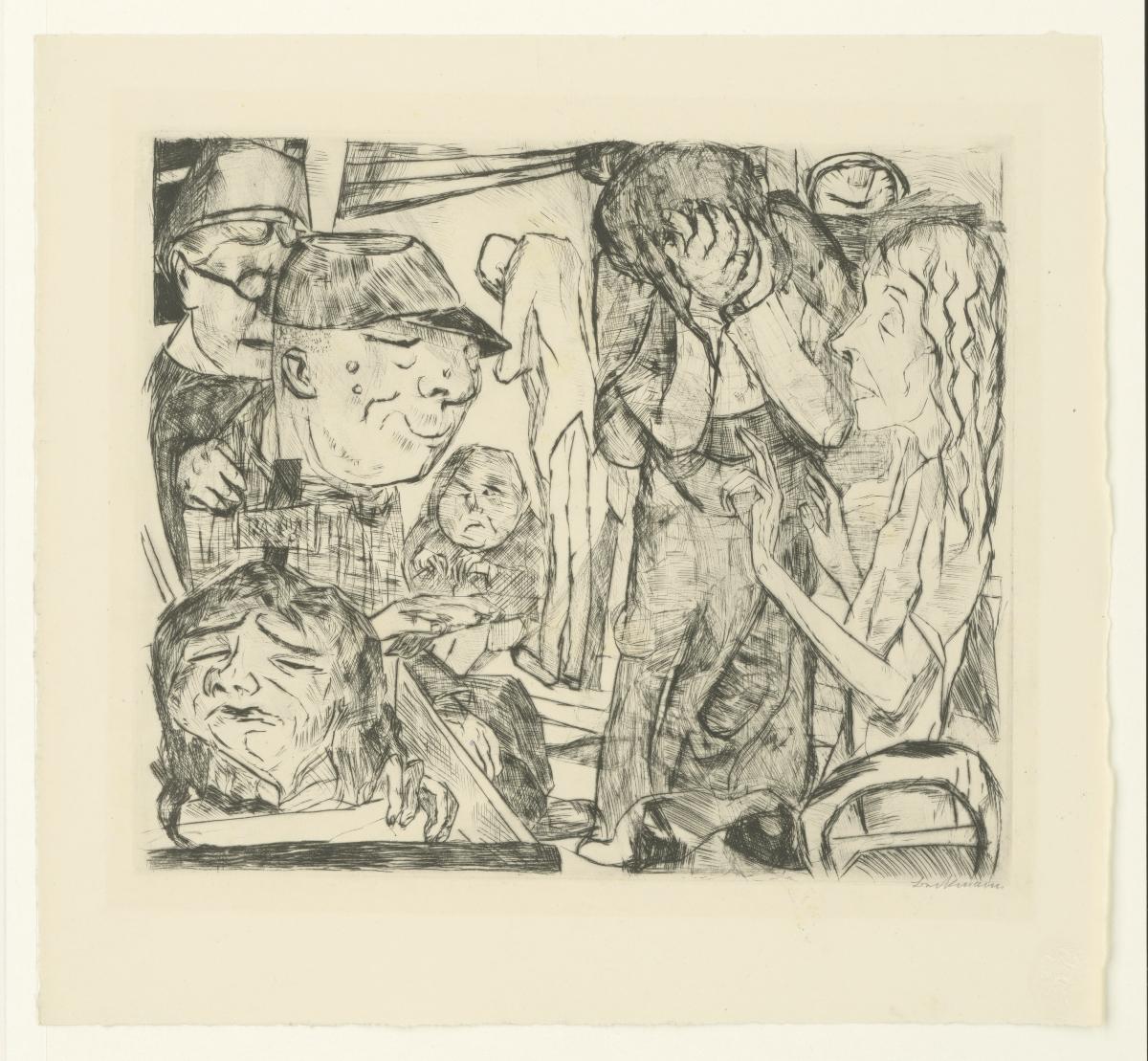 Irrenhaus (Blatt 3 aus "Gesichter")