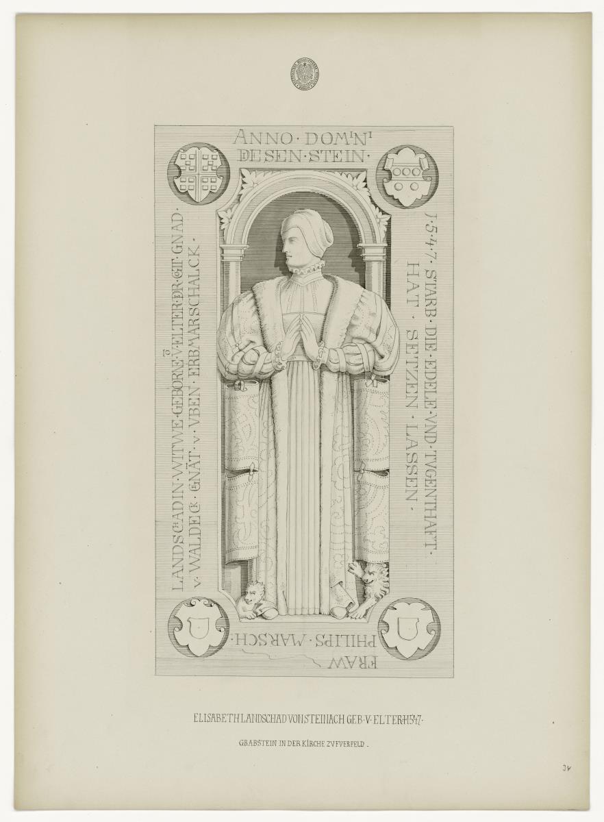 Elisabeth Landschad von Steinbach, gest. 1547, Kirche Fuerfeld