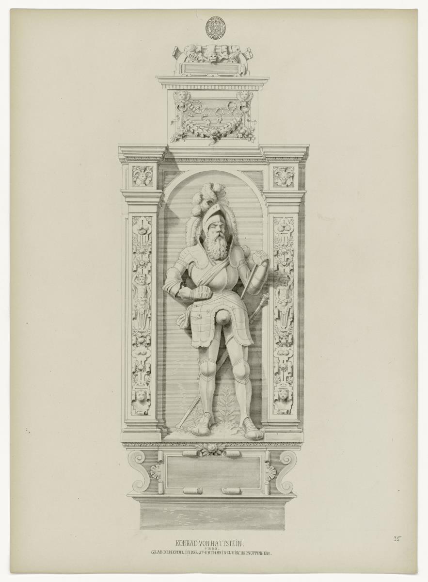 Konrad von Hattstein, gest. 1553, Katharinenkirche Oppenheim