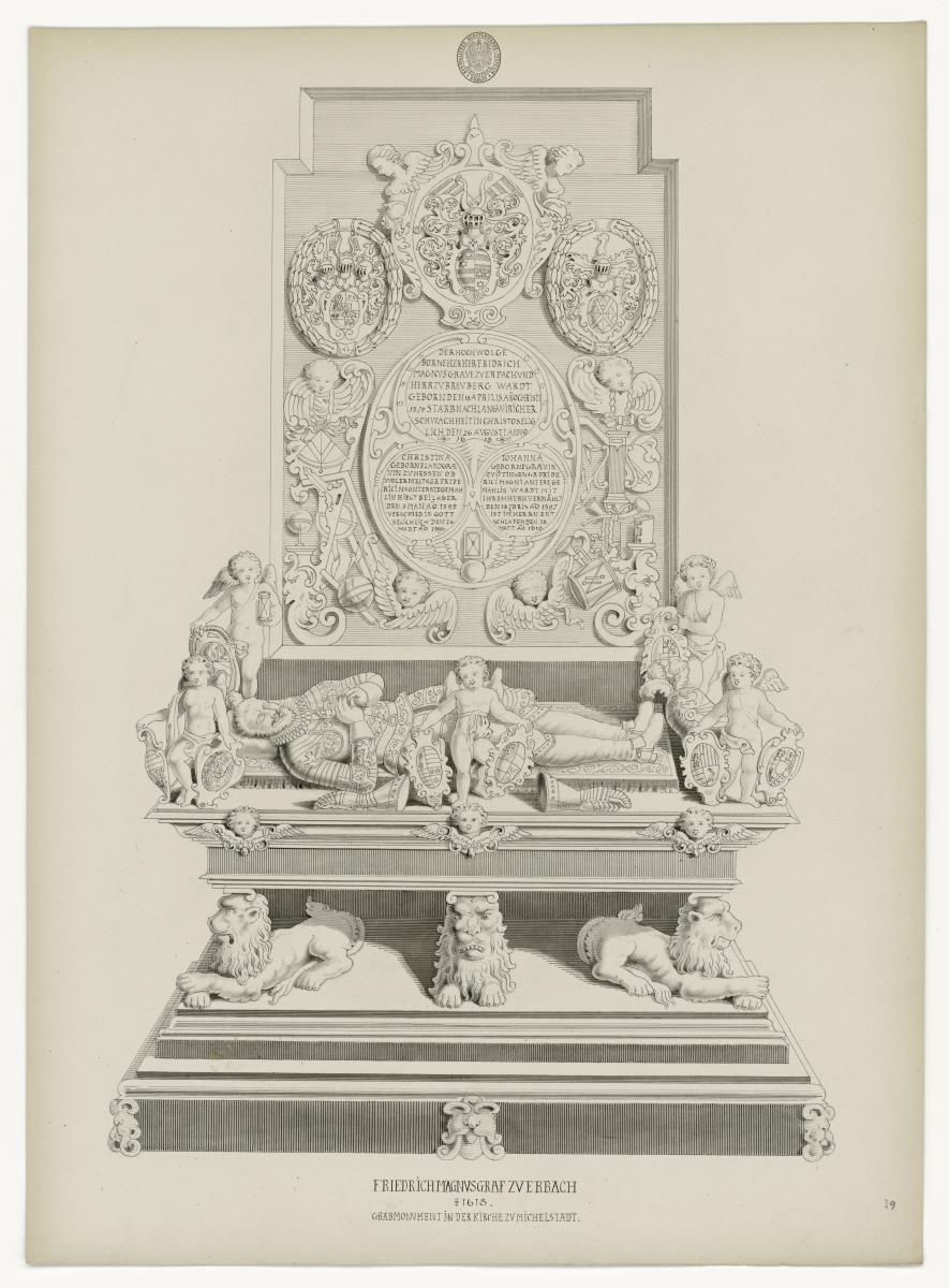 Friedrich Magnus Graf von Erbach, gest. 1618, Kirche Mittelstadt