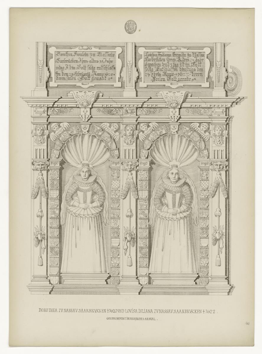 Dorothea von Nassau-Saarbrücken, gest. 1620, Kirche St. Arnual