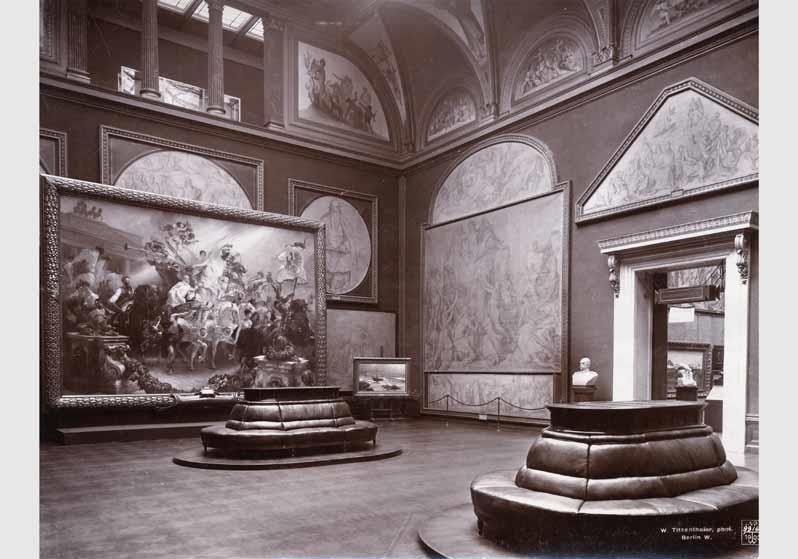 Blick in die Ausstellung der Nationalgalerie, 1.Cornelius-Saal