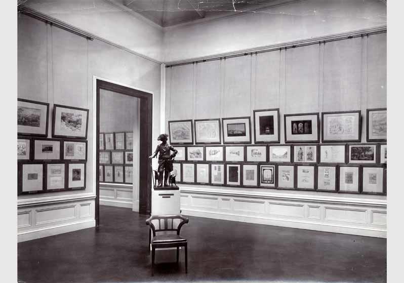 Blick in die Ausstellung der Nationalgalerie