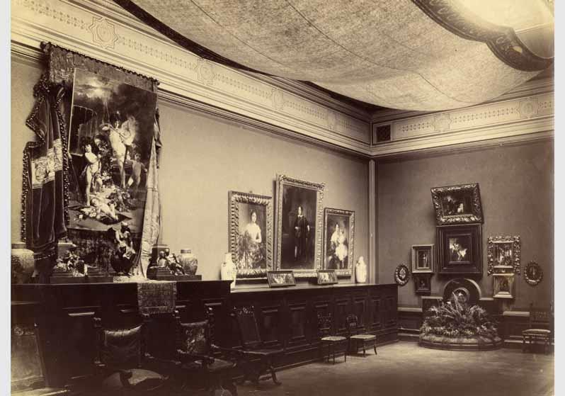 Blick in die Gedenkausstellung zum Tod von Gustav Richter in der Nationalgalerie