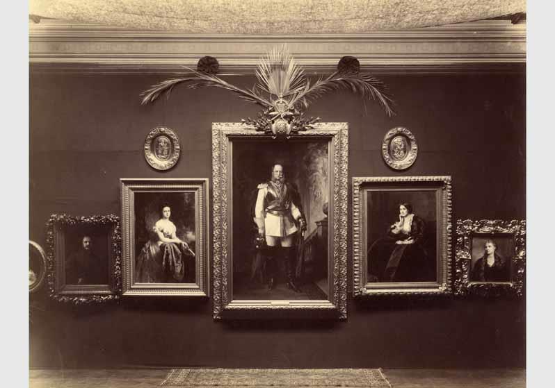 Blick in die Gedenkausstellung zum Tod von Gustav Richter in der Nationalgalerie