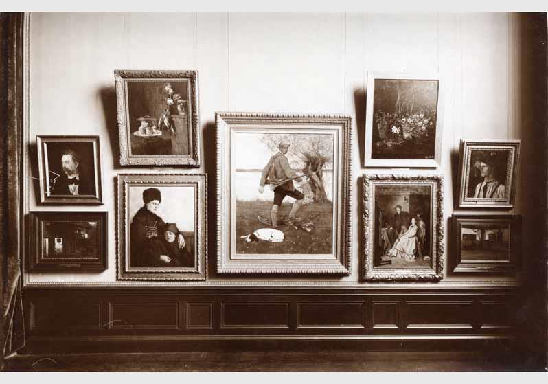 Blick in die Ausstellung der Nationalgalerie