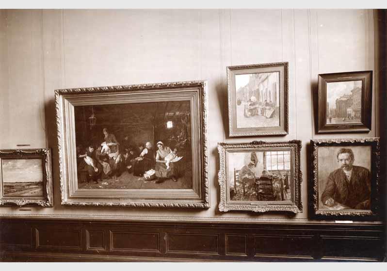 Blick in die Ausstellung der Nationalgalerie
