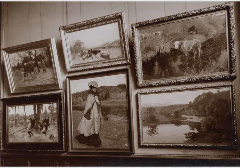 Blick in die Ausstellung der Nationalgalerie