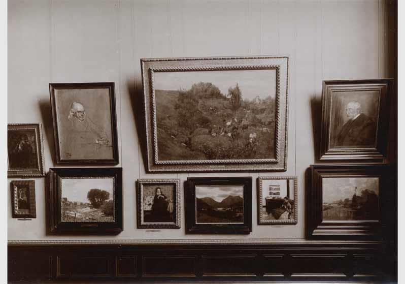 Blick in die Ausstellung der Nationalgalerie