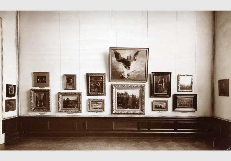 Blick in die Ausstellung der Nationalgalerie, Menzelsaal