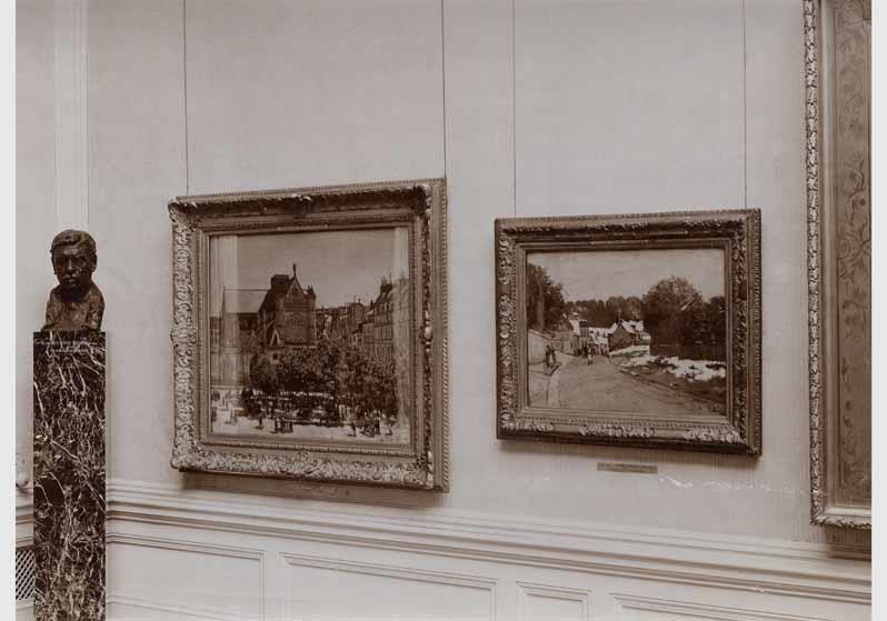 Blick in die Ausstellung der Nationalgalerie, III. Geschoss, Raum 5 mit Werken der französischen Impressionisten