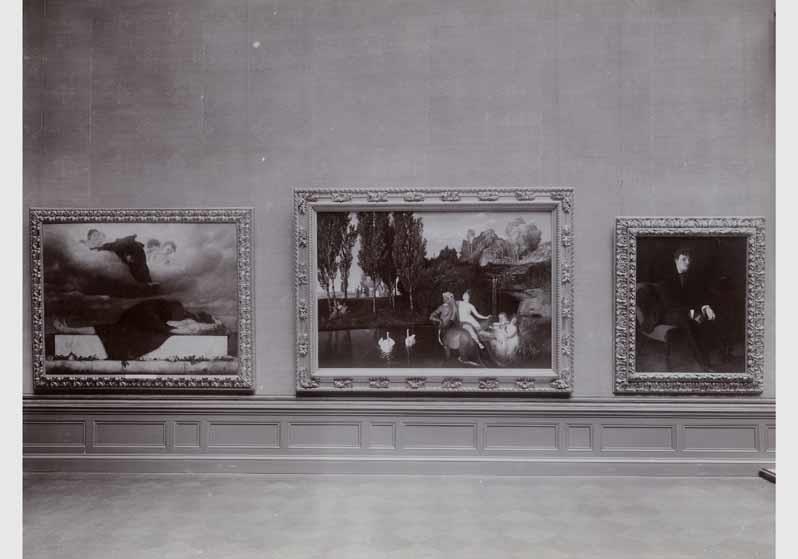 Blick in die Ausstellung der Nationalgalerie, 1.Cornelius-Saal