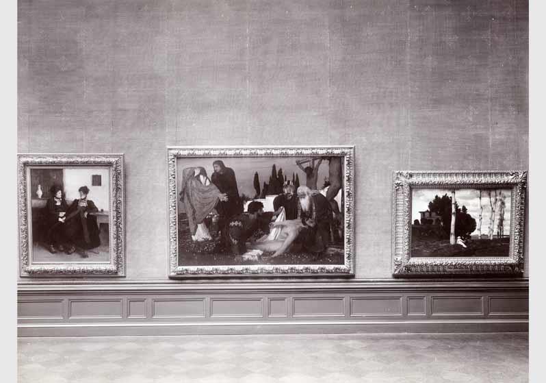 Blick in die Ausstellung der Nationalgalerie, 1.Cornelius-Saal