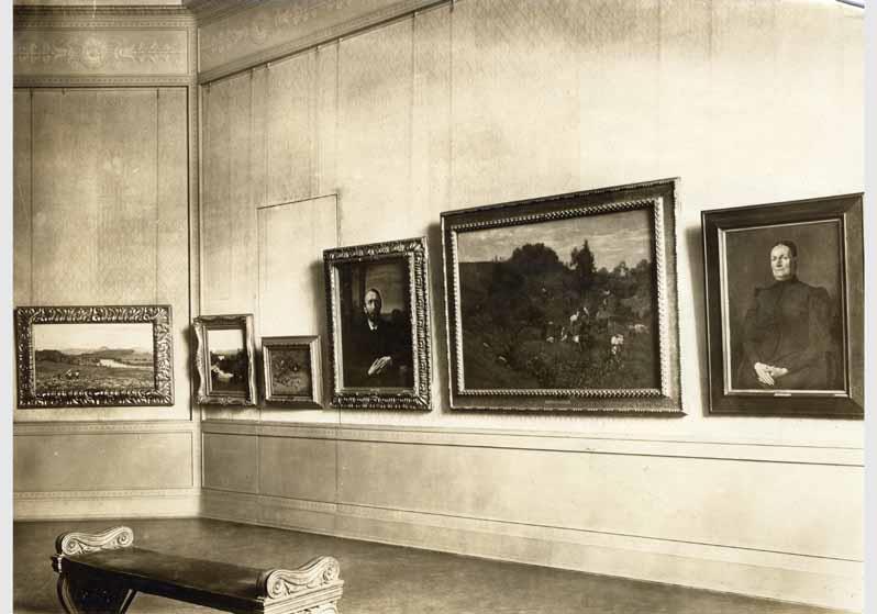 Blick in die Ausstellung der Nationalgalerie, Thoma-Raum
