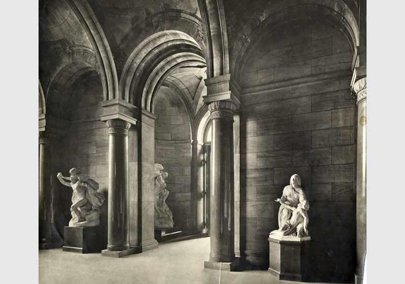 Blick in die Ausstellung der Nationalgalerie, Vorraum