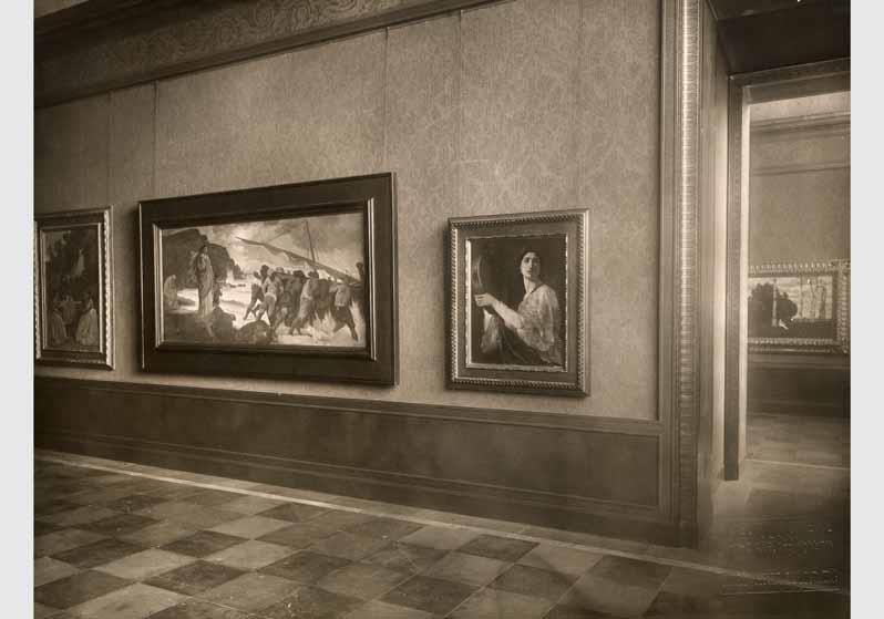 Blick in die Ausstellung der Nationalgalerie, 3.Saal