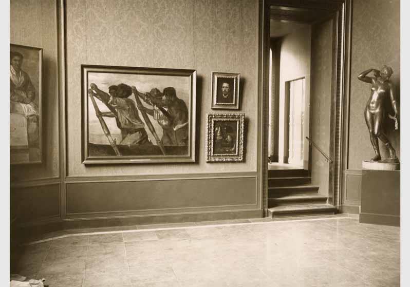Blick in die Ausstellung der Nationalgalerie, 4.Saal