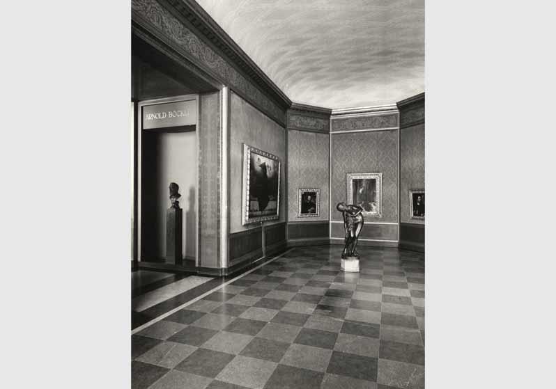 Blick in die Ausstellung der Nationalgalerie, 1.Saal