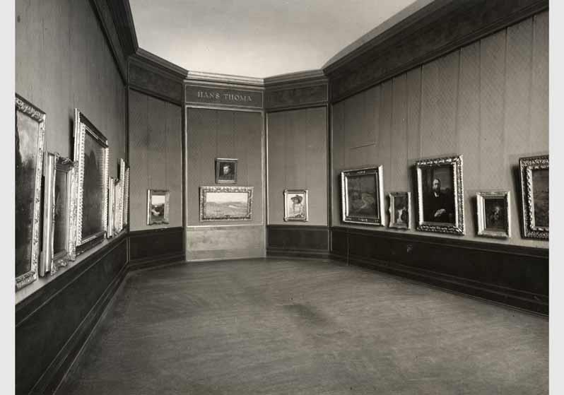 Blick in die Ausstellung der Nationalgalerie, Thoma-Raum