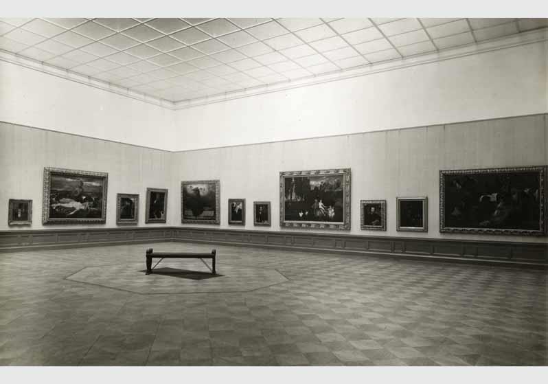 Blick in die Ausstellung der Nationalgalerie, 1.Cornelius-Saal