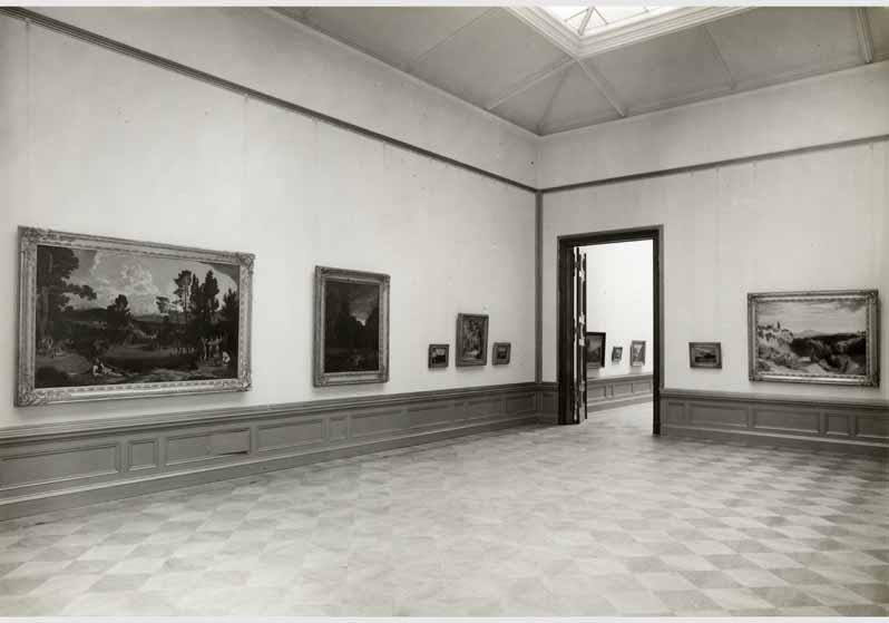Blick in die Ausstellung der Nationalgalerie, Blechen-Saal