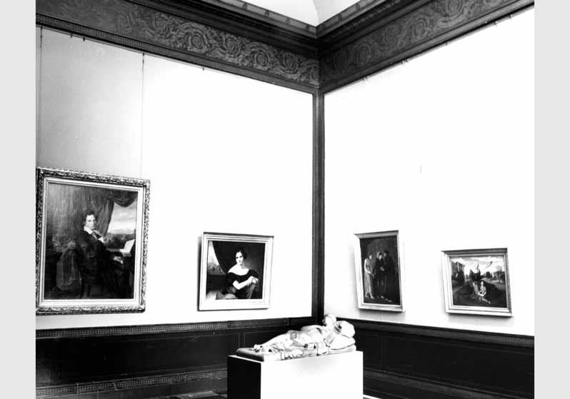 Blick in die Ausstellung der Nationalgalerie