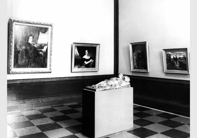 Blick in die Ausstellung der Nationalgalerie