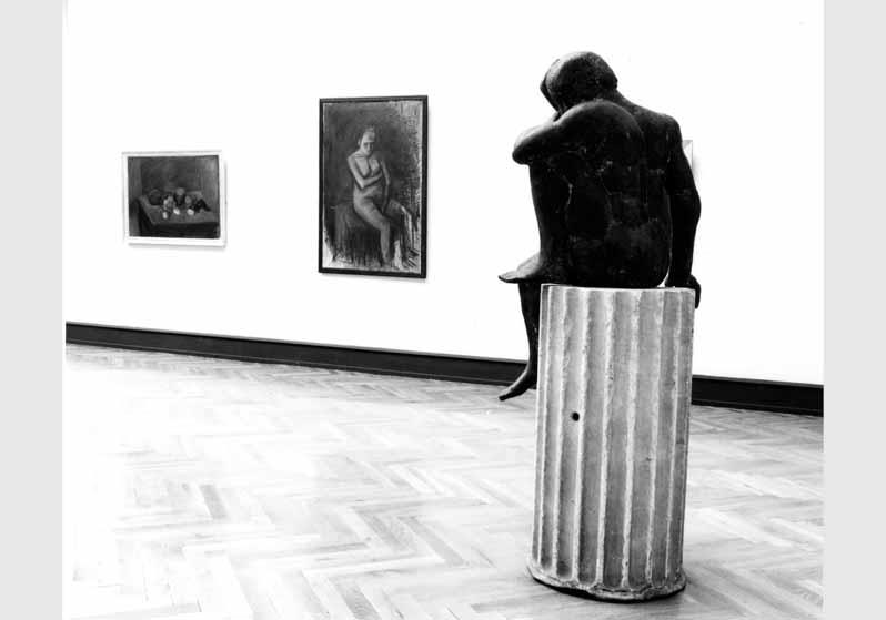 Blick in die Ausstellung der Nationalgalerie