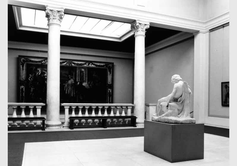 Blick in die Ausstellung der Nationalgalerie