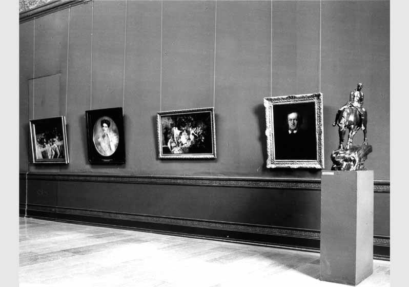 Blick in die Ausstellung der Nationalgalerie
