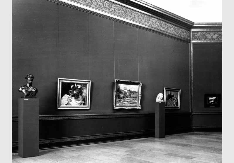 Blick in die Ausstellung der Nationalgalerie