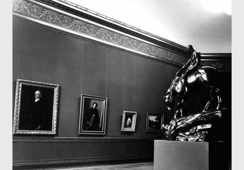 Blick in die Ausstellung der Nationalgalerie