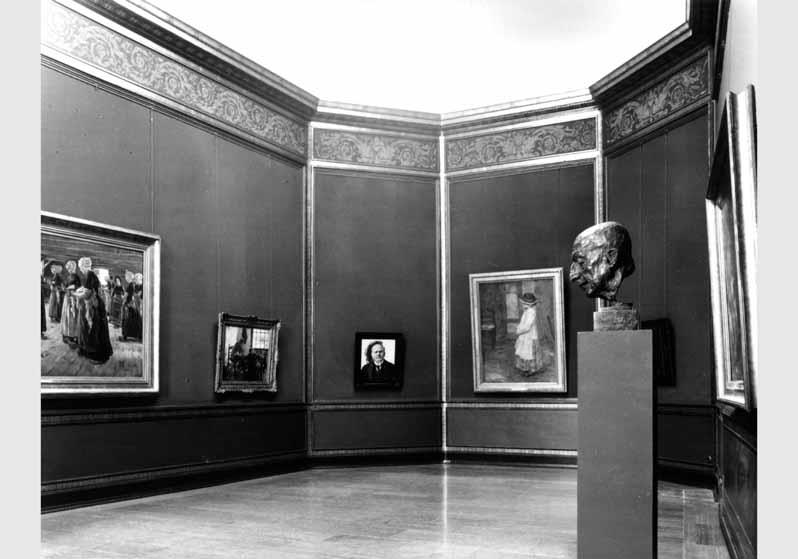 Blick in die Ausstellung der Nationalgalerie