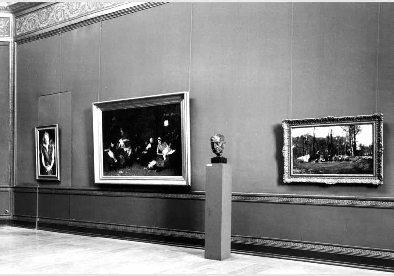 Blick in die Ausstellung der Nationalgalerie