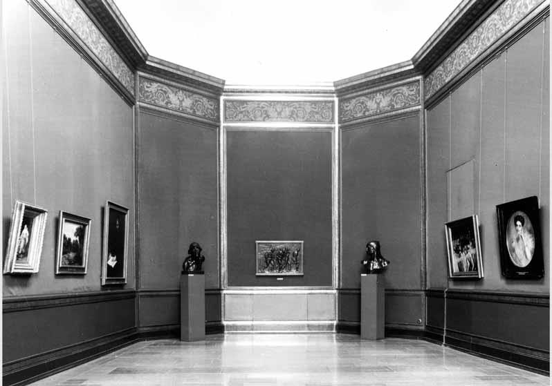 Blick in die Ausstellung der Nationalgalerie