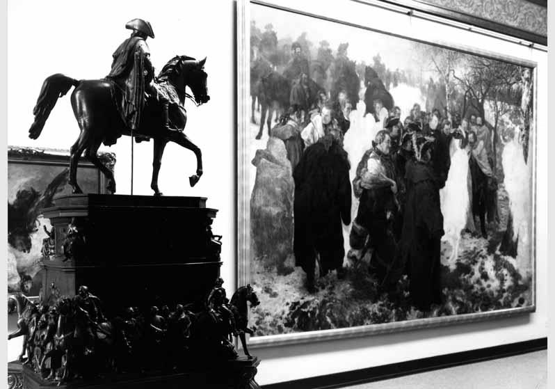 Blick in die Ausstellung der Nationalgalerie